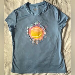 Prince Girls Blue Athletic Tennis Shirt